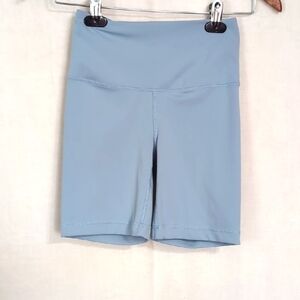 Yogalicious Lux Light Blue Athletic Bike Shorts Size Extra Small